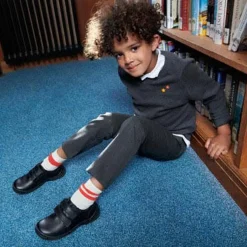 New Engineer BOY/Kids Velcro School Shoes | Wide Fit School Shoes
