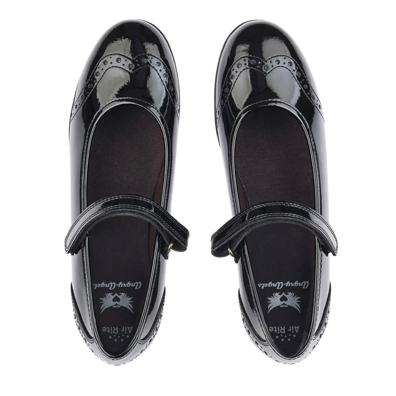 New Impress Kids Velcro School Shoes | Brogue School Shoes