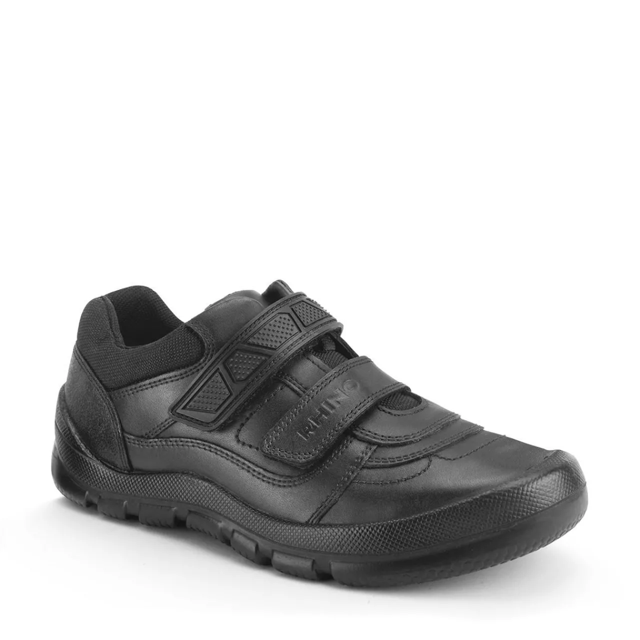 New Rhino Warrior BOY/Kids Velcro School Shoes | Leather School Shoes