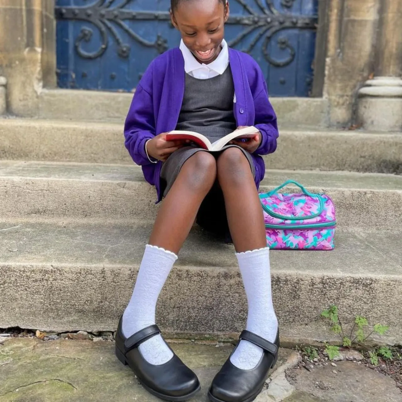 Hot Samba Kids Velcro School Shoes | Leather School Shoes